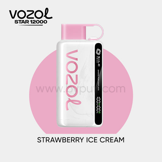 Vozol 12000 Strawberry ice cream